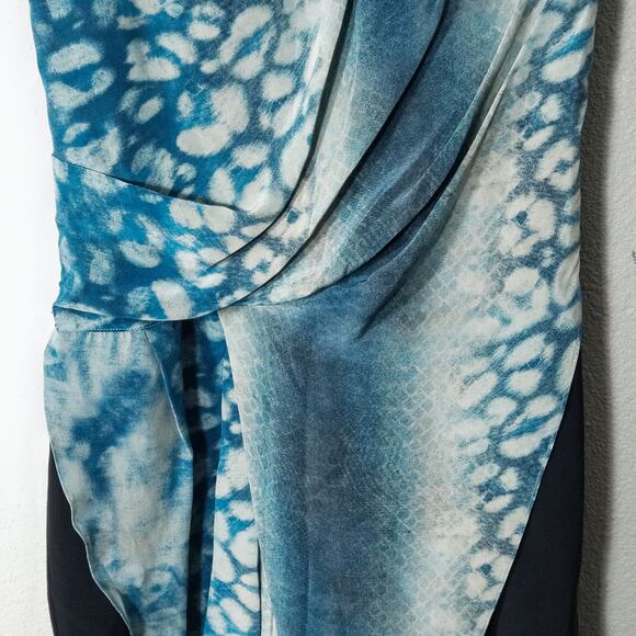 AllSaints Women’s Dress Silk Midi Shift Size 6 Wearable Art - Picture 5 of 9